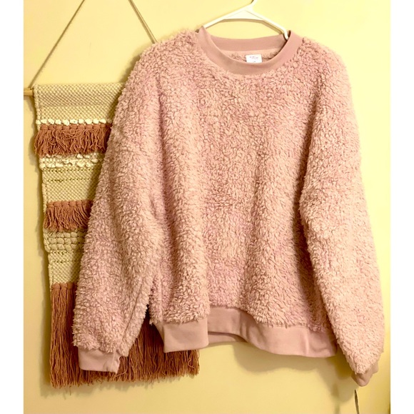 Ballet Slipper Pink Sherpa Sleep Top